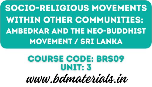 Ambedkar and the Neo-Buddhist Movement