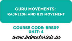 Rajneesh and His Movement