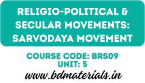 Sarvodaya Movement