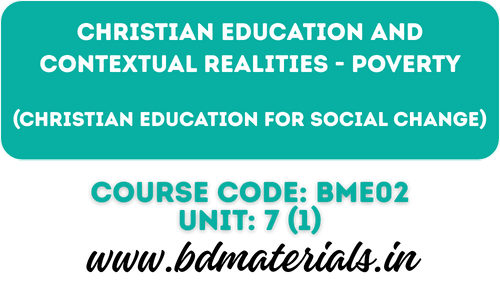 Christian Education and Contextual Realities
