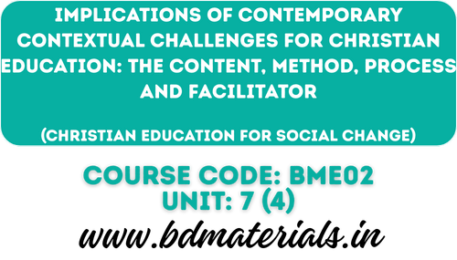 Contemporary Contextual Challenges