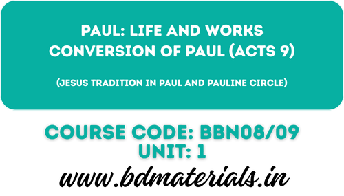 Conversion of Paul (Acts 9)