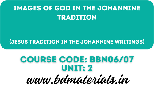 Images of God in the Johannine Tradition