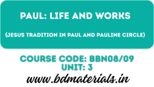 Paul Life and Works