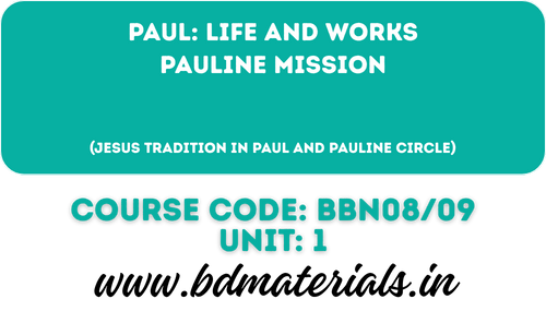Pauline Mission