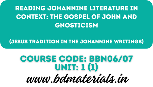 The Gospel of John and Gnosticism