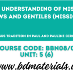 Pauline Understanding of Missiology
